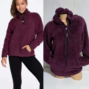 Pink Victoria's Secret Sherpa pullover large